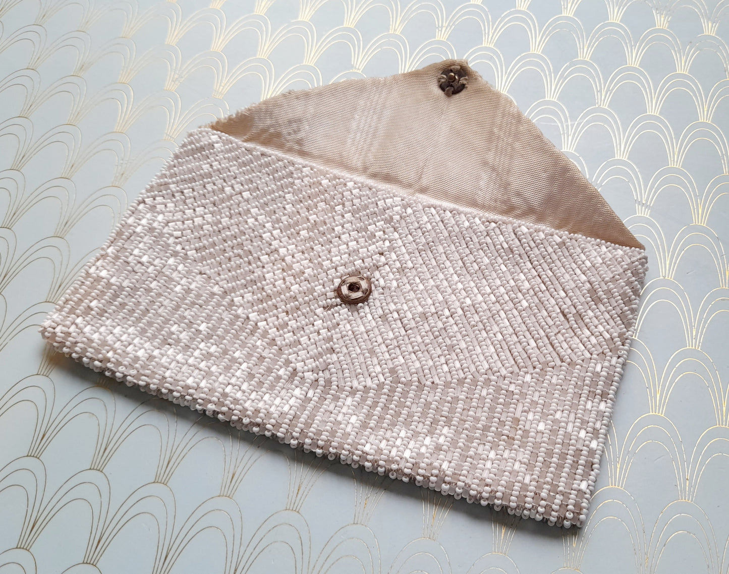 Antique Art Deco Beaded Purse, Luxury 1930's Evening Bag, Luxury Textiles, Rare French Needlepoint, Art Deco Accessory, Hand Beaded Silk