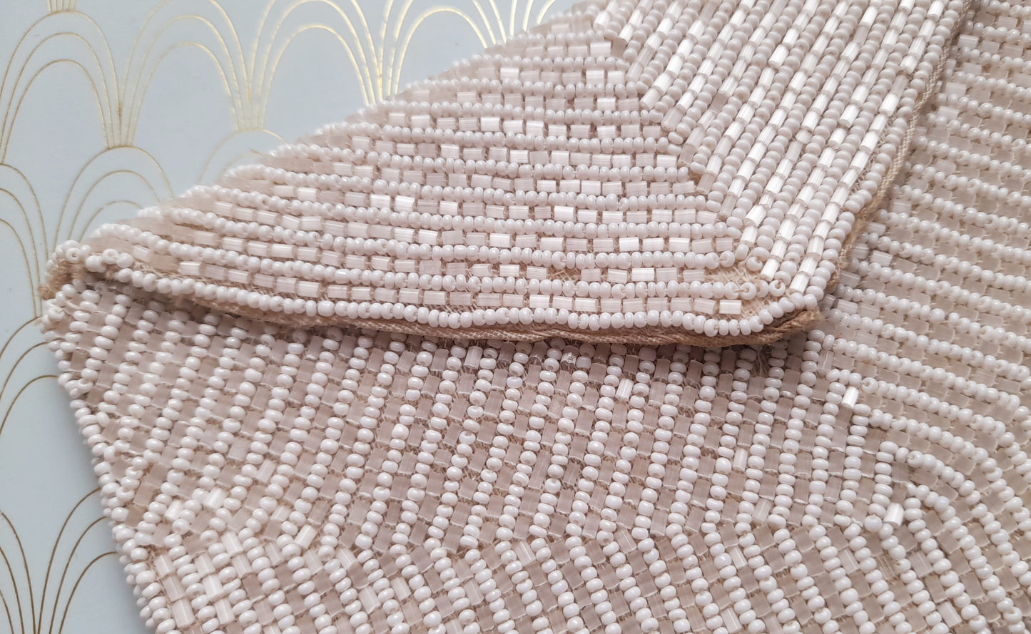 Antique Art Deco Beaded Purse, Luxury 1930's Evening Bag, Luxury Textiles, Rare French Needlepoint, Art Deco Accessory, Hand Beaded Silk