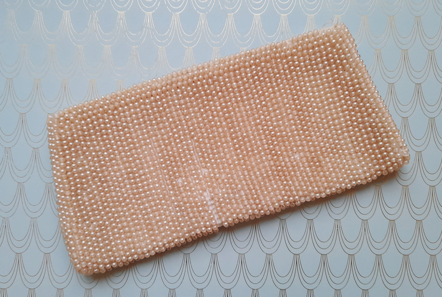 Antique Art Deco Beaded Purse, Luxury 1930's Evening Bag, Art Deco Pearls, Rare French Designer Accessory, Hand Beaded Silk Clutch Bag