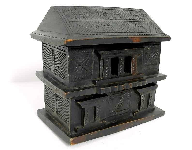 Antique French Carved Wooden Casket, RARE 1700's Marriage Box. Luxury Wedding Jewelry Box. Georgian Marriage Casket. Wood Carving. Folk Art.