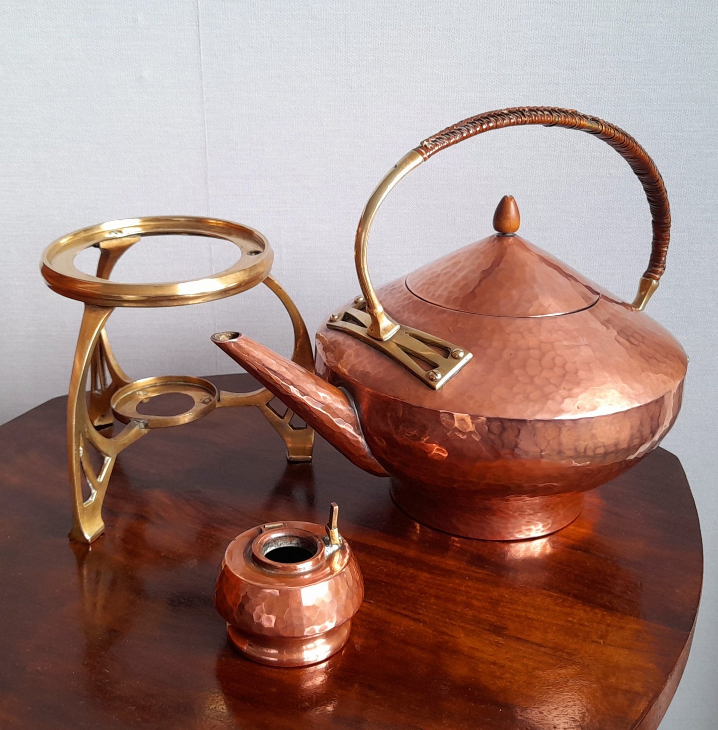 RARE Vintage Art Nouveau Copper Kettle c.1800, Arts and Crafts Copper, W.A.S BENSON, Antique Kitchenalia, Art Nouveau Teapot, William Morris