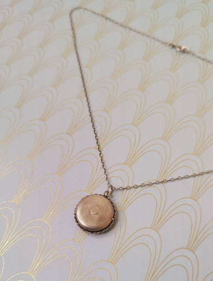Antique French Silver Locket, Luxury Victorian Locket, Art Nouveau Necklace, Victorian Pendant, Miniature Antique Jewellery, Romantic Gift..