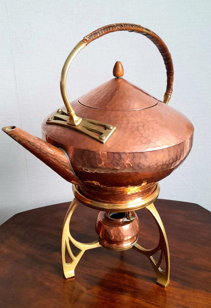 RARE Vintage Art Nouveau Copper Kettle c.1800, Arts and Crafts Copper, W.A.S BENSON, Antique Kitchenalia, Art Nouveau Teapot, William Morris